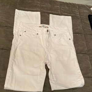 MIRACLEBODY White Jeans Like New 6